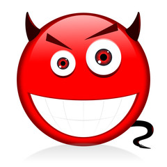 Emoji, emoticon - devil/ rage/ anger.