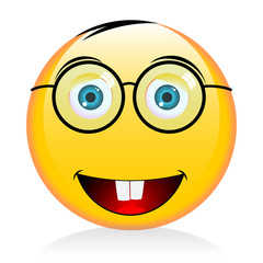 Emoji, emoticon - nerd/ geek