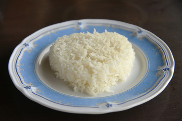 Heart Shape Rice in the Disk