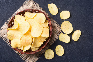 Crispy potato chips