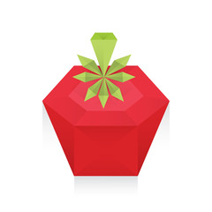 Tomato 3D Origami Icon