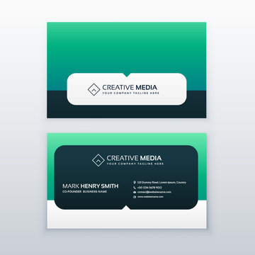 modern company business card vector design