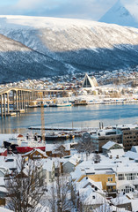 City of Tromso in winter
