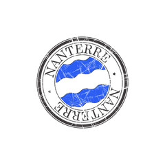 Nanterre city stamp
