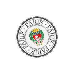Paris city stamp
