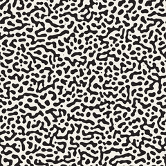 Vector Seamless Grunge Pattern. Black and White Organic Shapes. Messy Spots Texture.