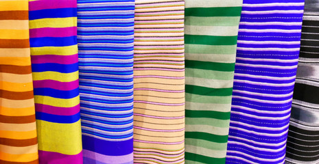 Fototapeta na wymiar Thai silk texture design. Thai silk pattern handmade.