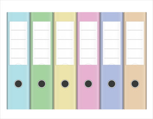 Office Stationery Lever Arch Ringbinder Folders in Spring Colors
