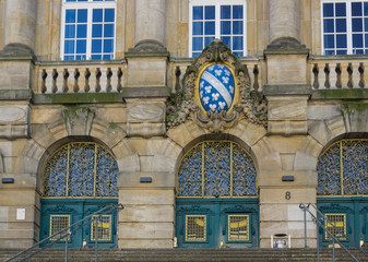 Portal des Rathaus in Kassel, Deutschland