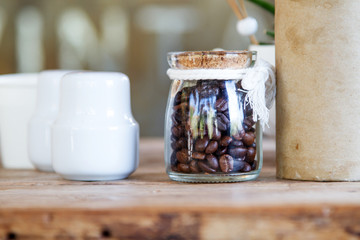Coffee bean in bottle