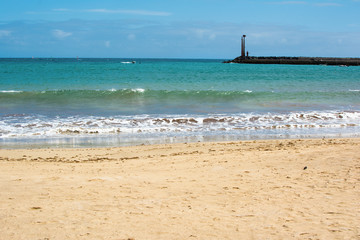 Costa Teguise beach, Lanzarote, Canary islands