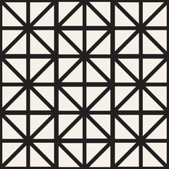 Seamless Pattern With Squares. Vector Stylish Geometric Linear Structure