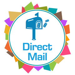 Direct Mail Colorful Random Shapes Circle 