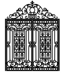 Obraz premium Forged iron gate