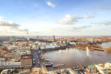 Hamburg cityscape, Germany