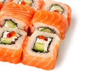 close up view of roll