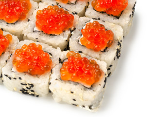 close up view of roll