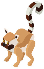 Cute meerkat in 3D design