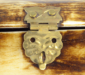 old rusty metal lock