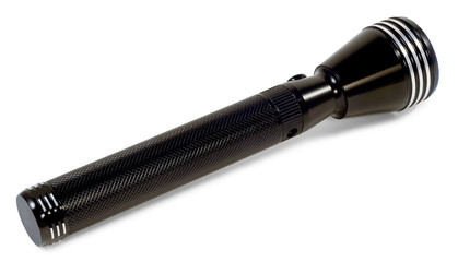 rear black pocket flashlight