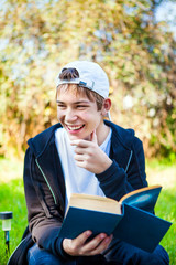 Teenager with a Book