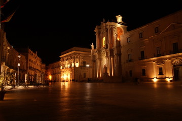 Naklejka na ściany i meble Piazza Duomo Siracusa