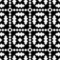 Vector. Endless seamless pattern. Template for design textile, backgrounds, wrappers, package, wallpaper. Monochrome. Graphic background. Stylish ethnic pattern. Ornament