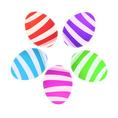 Colorful Easter egg isolated on white