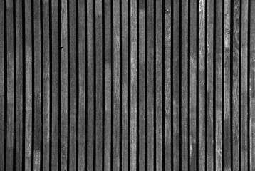 Obraz premium Grey Old Log Cabin Wall Texture. Dark Rustic House Log Wall. Horizontal Timbered Background