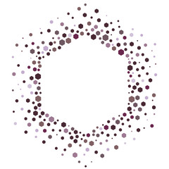 hexagon haftone scatter background