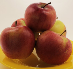 Apples on a plate
