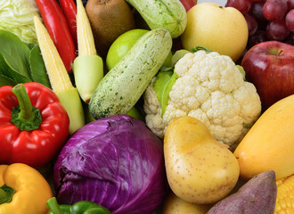 Asian vegetables background