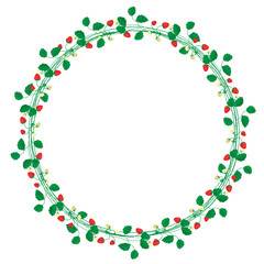 Венок из клубники