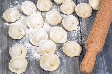 Fototapeta premium cooking dumplings molding