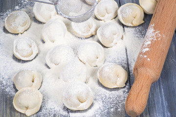 cooking dumplings molding
