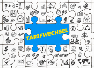 Tarifwechsel / Puzzle mit Symbole