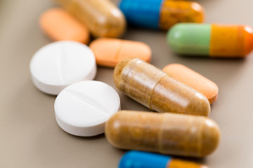 Close up of medicine