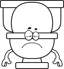 Sad Cartoon Toilet