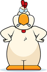 Cartoon Chicken Angry