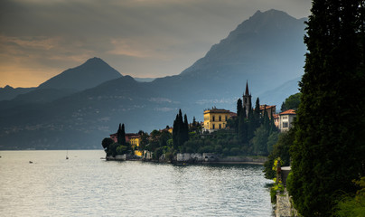 Varenna on lago Como sunset