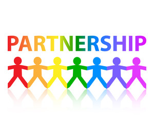 Partnership Paper People Rainbow