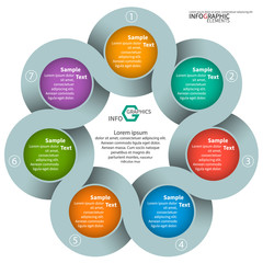 Abstract 3D Paper Infographics