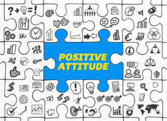 Positive Attitude / Puzzle mit Symbole