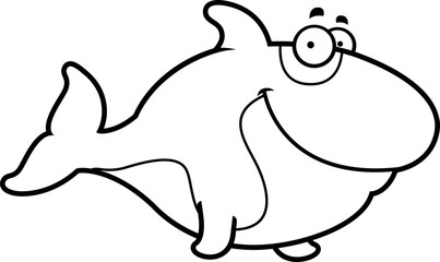 Cartoon Killer Whale Smiling