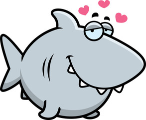 Cartoon Shark in Love