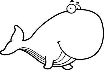 Cartoon Whale Smiling