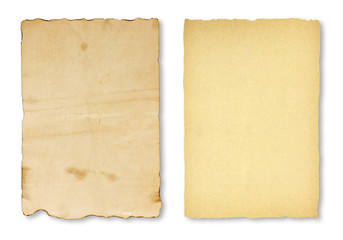 Sheet of Paper on a white background with clipping path