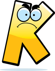 Angry Cartoon Letter K