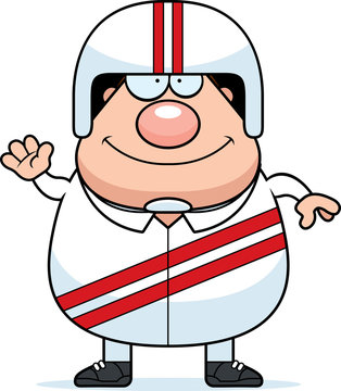 recommend clip art: Waving Cartoon Stuntman