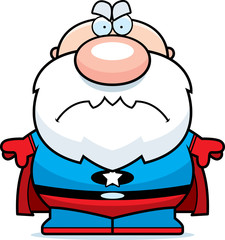 Cartoon Angry Superhero